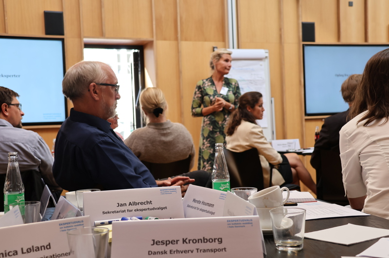 Ekspertgruppens workshop i Transportministeriet